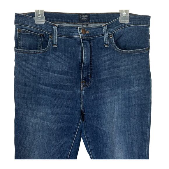 J. Crew 9" High-Rise Skinny Jean in Classic Blue Wash J6584 Size 31 - Picture 3 of 10